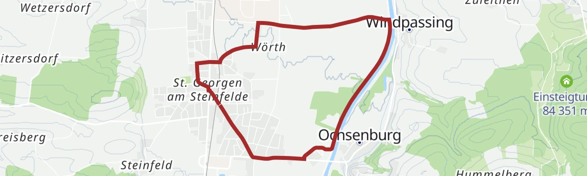 Route map: Laufrunde St. Georgen
